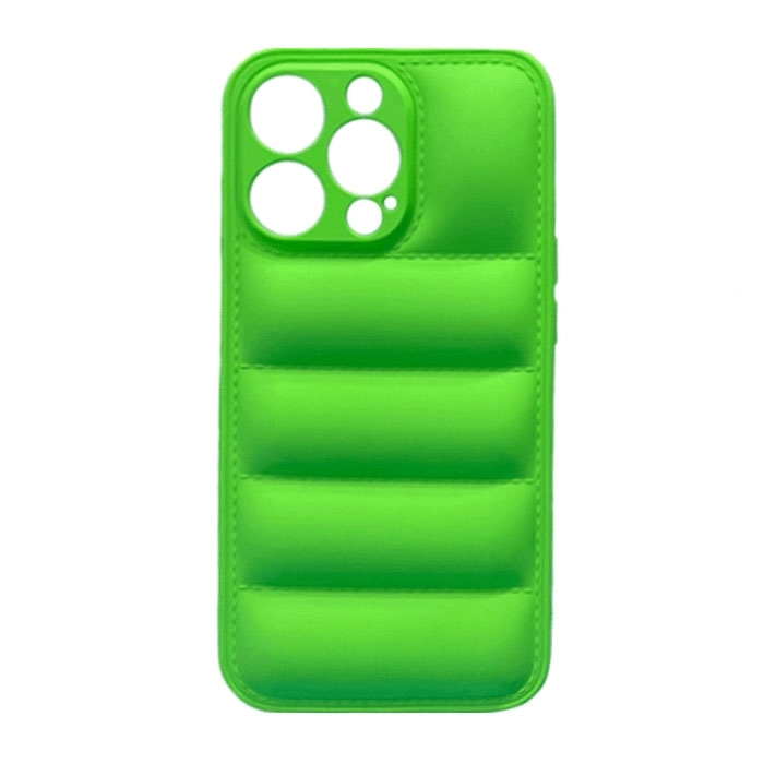 Θήκη Πλάτης Σιλικόνης wavy για Apple iPhone 13 Pro Max - Χρώμα : Πράσινο