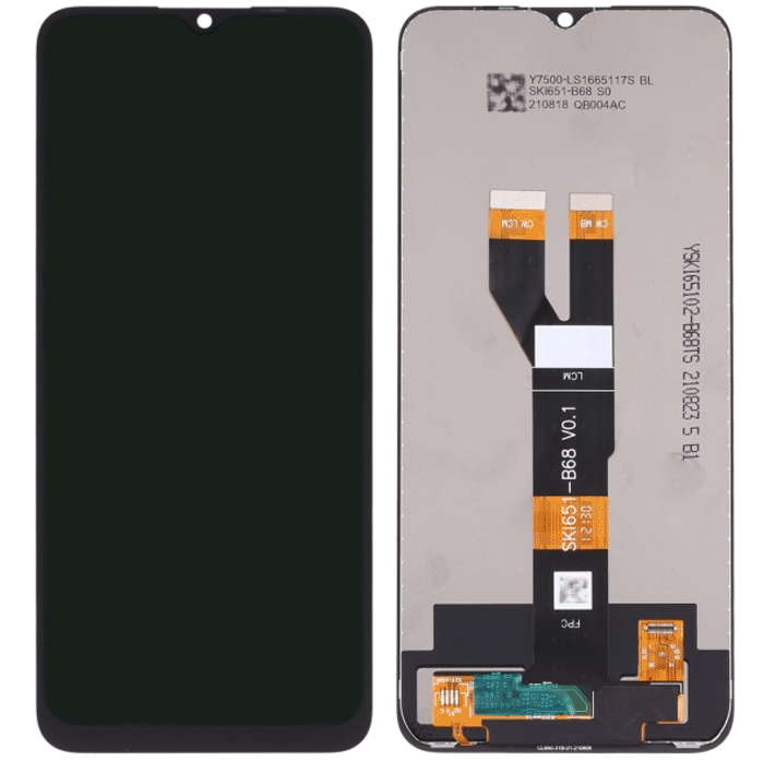 ΟΕΜ Οθόνη Lcd με Μηχανισμό Αφής για Realme Narzo 50i Prime Χρώμα: Μαύρο