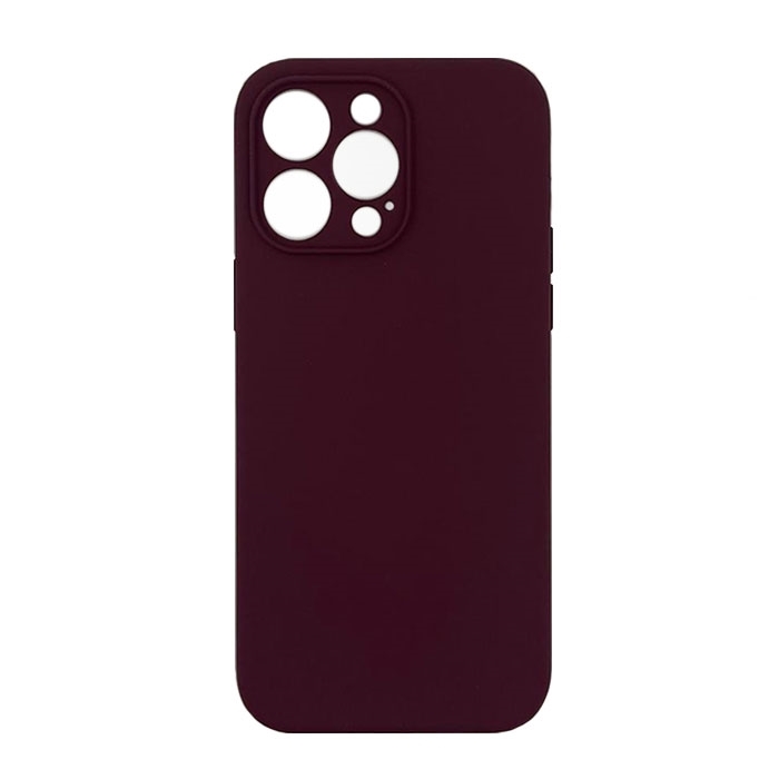 Θήκη Πλάτης Σιλικόνης Soft Back Cover για iPhone 14 Pro Max - Χρώμα: Μπορντό