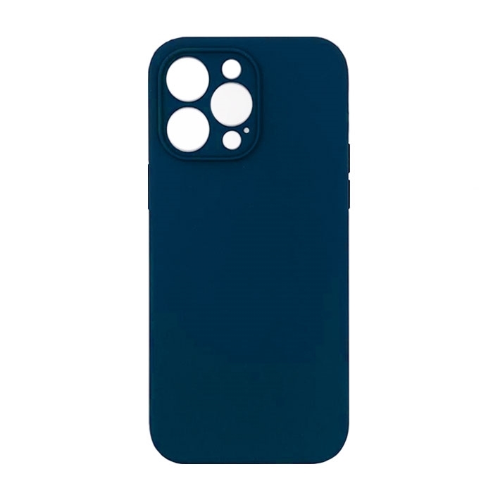 Θήκη Πλάτης Σιλικόνης Soft Back Cover για iPhone 14 Pro Max - Χρώμα: Σκούρο Μπλε