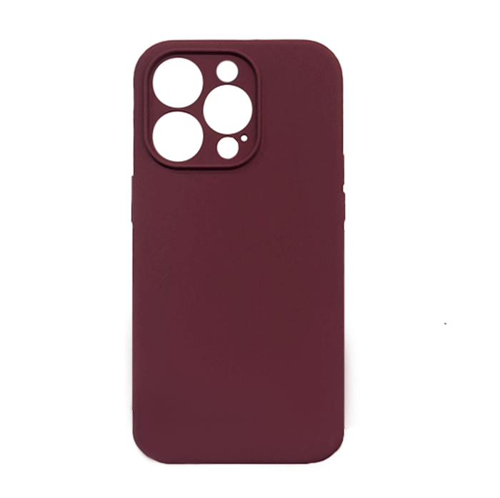 Θήκη Πλάτης Σιλικόνης Soft Back Cover για iPhone 14 Pro - Χρώμα: Μπορντό