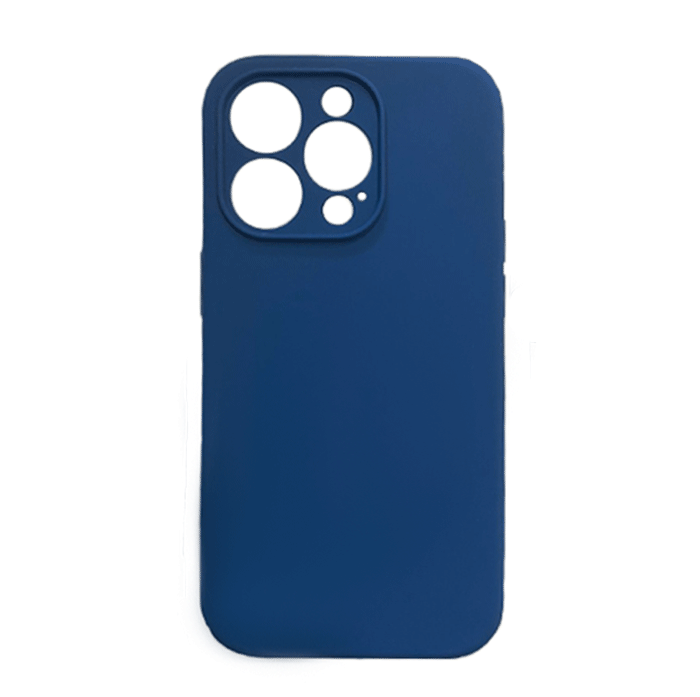 Θήκη Πλάτης Σιλικόνης Soft Back Cover για iPhone 14 Pro - Χρώμα: Σκούρο Μπλε