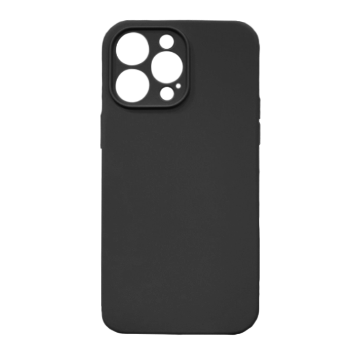 Θήκη Πλάτης Σιλικόνης Soft Back Cover για iPhone 14 Pro Max - Χρώμα: Μαύρο