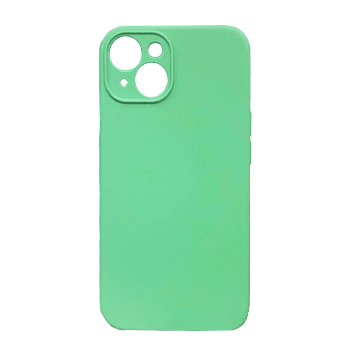 Θήκη Πλάτης Σιλικόνης Soft Back Cover για iPhone 14 - Χρώμα: Τιρκουάζ