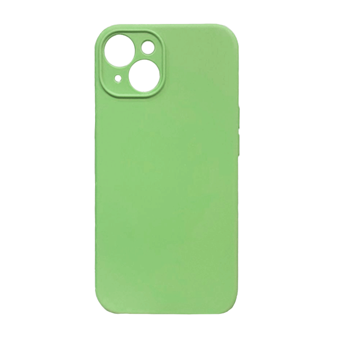 Θήκη Πλάτης Σιλικόνης Soft Back Cover για iPhone 14 - Χρώμα: Σκούρο Πράσινο
