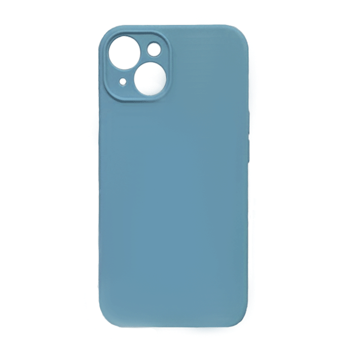 Θήκη Πλάτης Σιλικόνης Soft Back Cover για iPhone 14 - Χρώμα: Μπλε