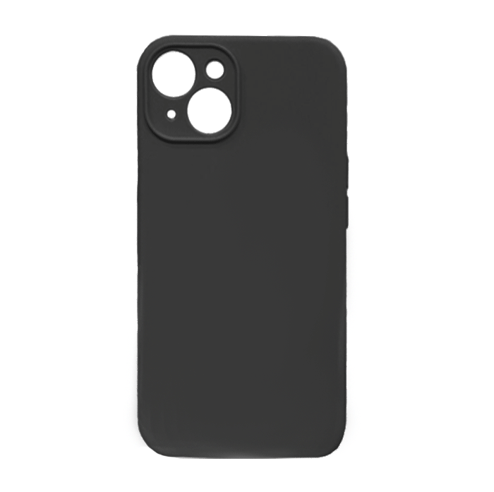Θήκη Πλάτης Σιλικόνης Soft Back Cover για iPhone 14 - Χρώμα: Μαύρο