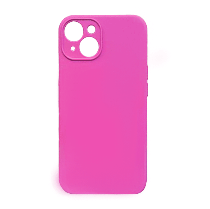 Θήκη Πλάτης Σιλικόνης Soft Back Cover για iPhone 14 - Χρώμα: Φούξια