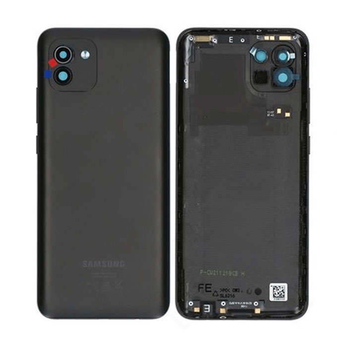 Πίσω Καπάκι για Samsung Galaxy A03 (A035G) - Χρώμα: Μαύρο