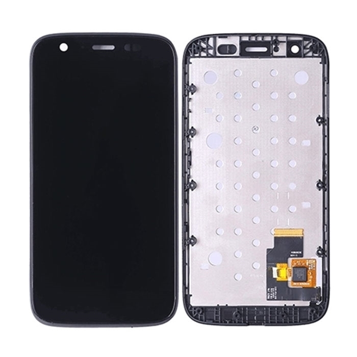 Οθόνη LCD με Μηχανισμό Αφής με Πλαίσιο για Motorola Moto G XT1032 - Χρώμα: Λευκό