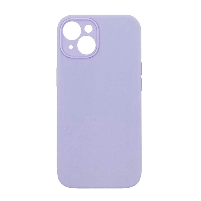 Θήκη Πλάτης Σιλικόνης Soft Back Cover για iPhone 14 - Χρώμα: Λιλά