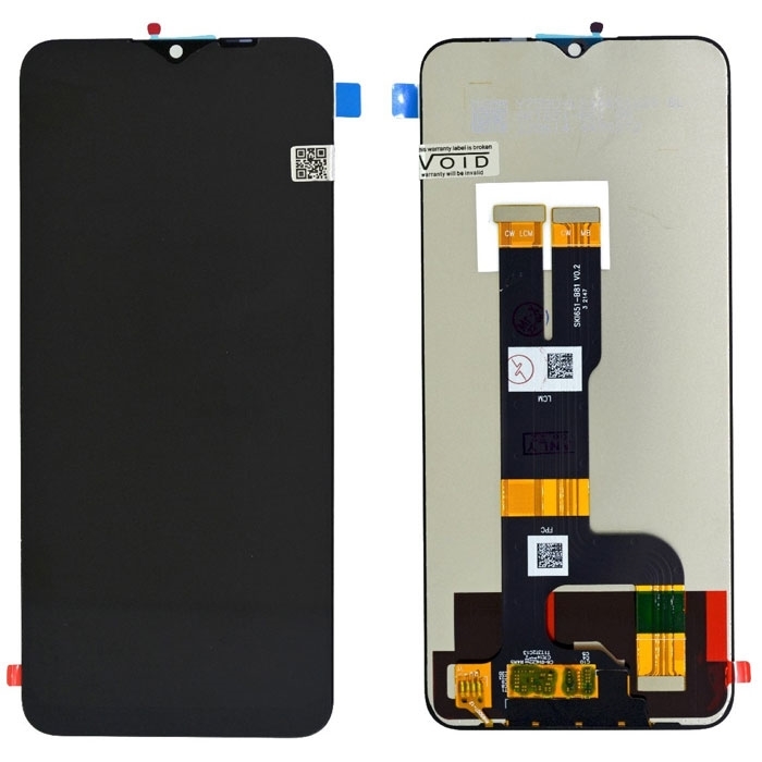 ΟΕΜ Οθόνη LCD με Μηχανισμό Αφής για Realme C31 RMX3501 - Χρώμα: Μαύρο