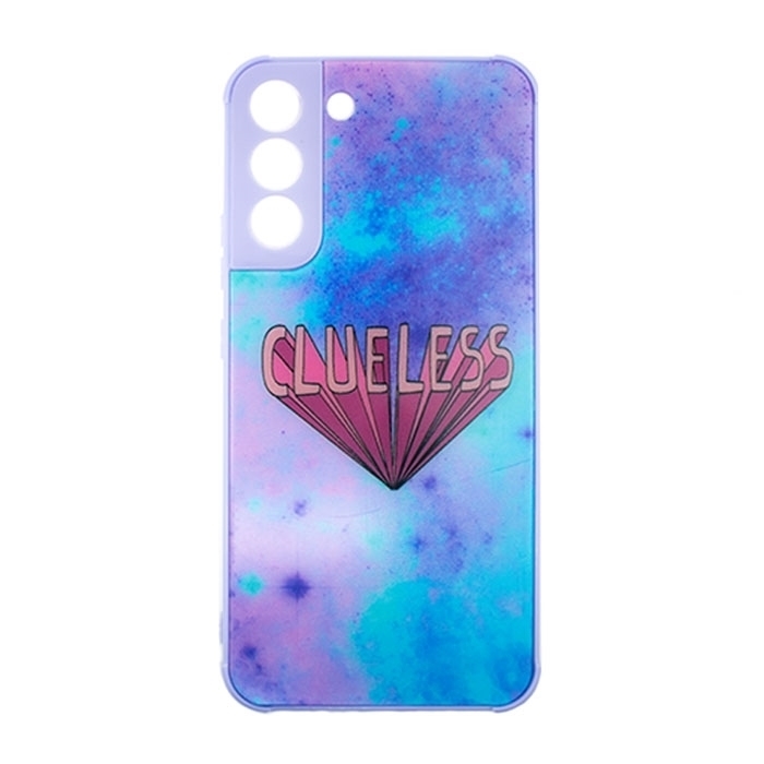 Θήκη Πλάτης Σιλικόνης για Samsung Galaxy S22- Χρώμα: Μπλε με Σχέδιο