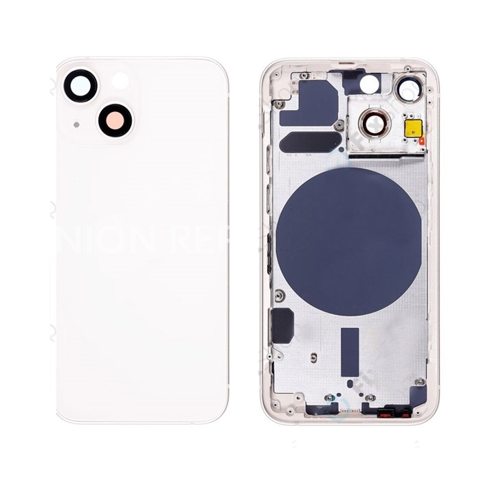 Πίσω Καπάκι με Πλαίσιο (housing) για Apple iPhone 13 Mini - Χρώμα: Λευκό