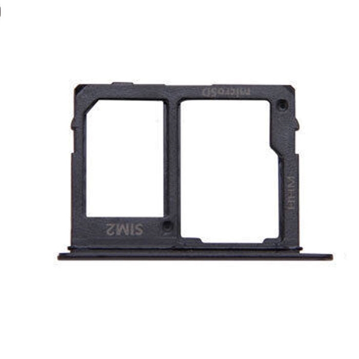 Υποδοχή Κάρτας Dual SIM και SD (SIM Tray) για Samsung Galaxy A6 A600 / A6 Plus A605F - Χρώμα: Μαύρο
