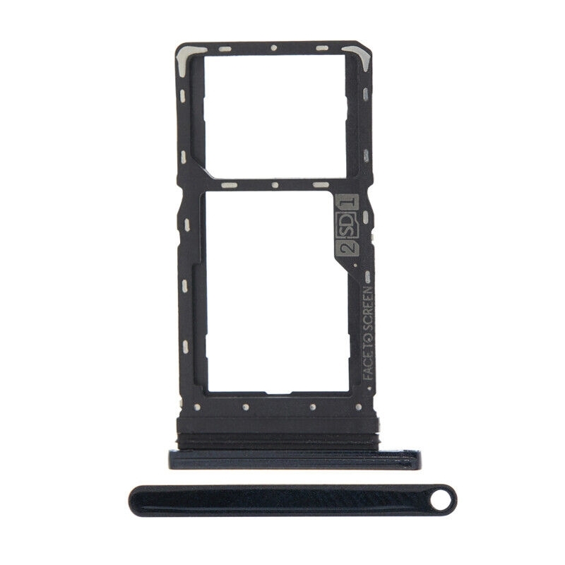 Υποδοχή Κάρτας SIM Tray για Motorola Moto Edge - Χρώμα: Μαύρο