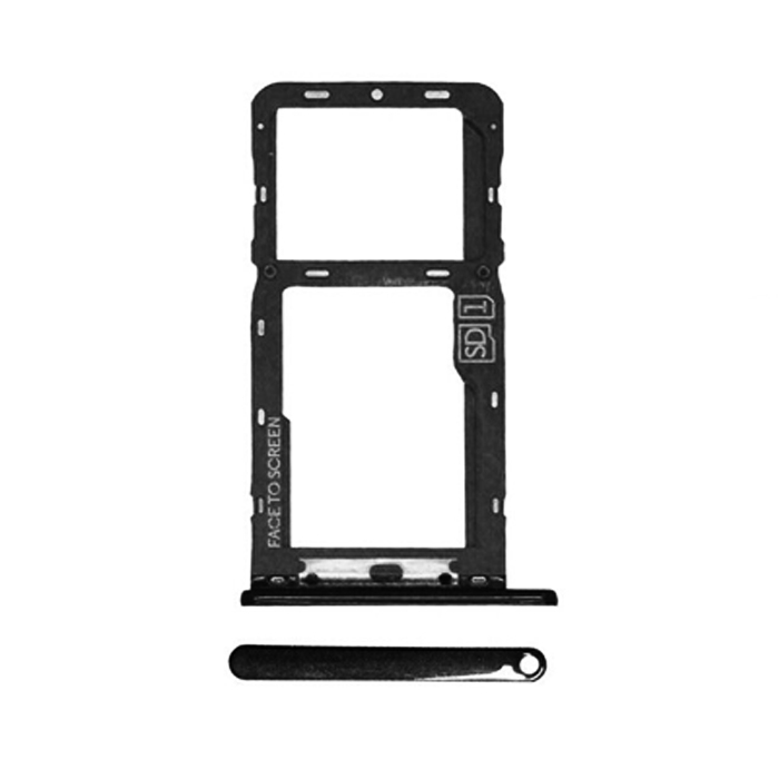 Υποδοχή Κάρτας SIM Tray για Motorola Moto G7 Power - Χρώμα: Μαύρο