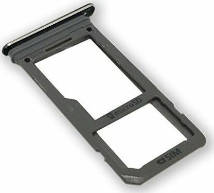 Γνήσια Υποδοχή Κάρτας Dual SIM και SD (SIM Tray) για Samsung Galaxy S9 G960F / Galaxy S9 Plus G965F GH98-42576A- Χρώμα: Μαύρο