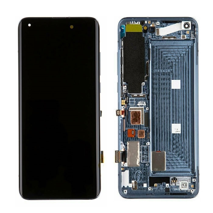 OEM Οθόνη LCD με Μηχανισμό Αφής και Πλαίσιο για Xiaomi MI 10 (C version) - Χρώμα: Γκρί