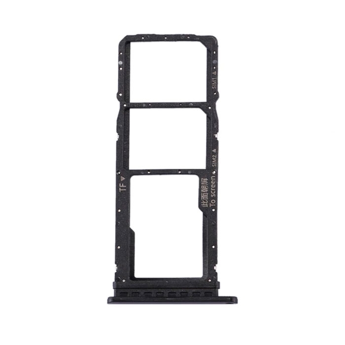 Υποδοχή Κάρτας Dual SIM και SD (SIM Tray) για Huawei P40 Lite Ε - Χρώμα: Μαύρο