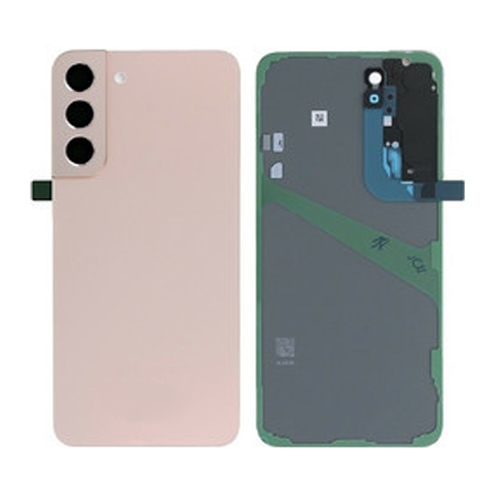 Πίσω Καπάκι με Τζαμακι Καμερας για Samsung Galaxy S22 5G (S906B) - Χρώμα: Ροζ Χρυσό