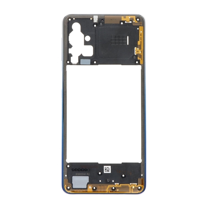 Μεσαίο Πλαίσιο με Καλωδιοταινία για Samsung Galaxy M31s - Χρώμα: Μπλε