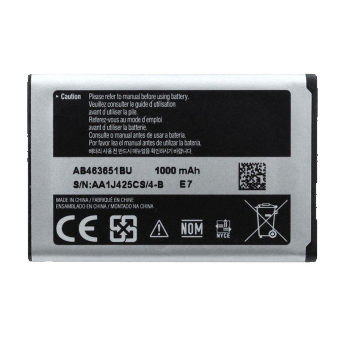 Μπαταρία Συμβατή AB463651BU για Samsung Galaxy L700/ C6112/ S5600 - 1000 mAh