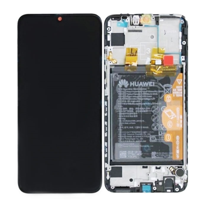 Γνήσια Οθόνη LCD με Μηχανισμό Αφής για Huawei P Smart (2019) 02352HTF/02352HPR/02352JEY/02352JFA - Χρώμα: Μαύρο