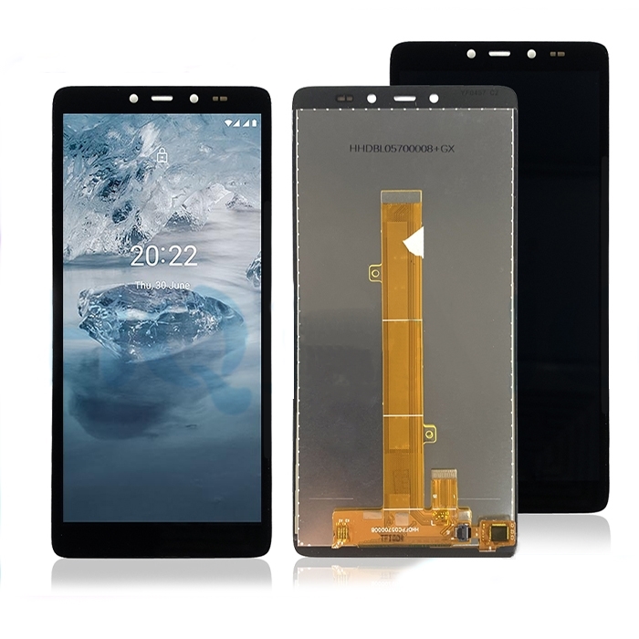 OEM Οθόνη LCD με Μηχανισμό Αφής για Nokia C2 2nd Gen - Χρώμα: Μαύρο