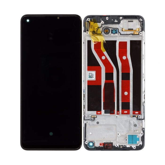 Γνήσια Οθόνη LCD με Μηχανισμό Αφής για Oppo F19 / A74 Service pack ( 4907039 ) - Χρώμα: Μαύρο