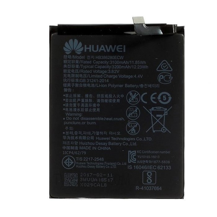 Γνήσια Μπαταρία Huawei HB386280ECW για Huawei P10 / Honor 9 3100 mAh (Service Pack) 24022182/24022362/24022580