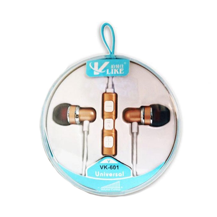 Handsfree V LIKE VK-601 Universal - Χρώμα: Χρυσό