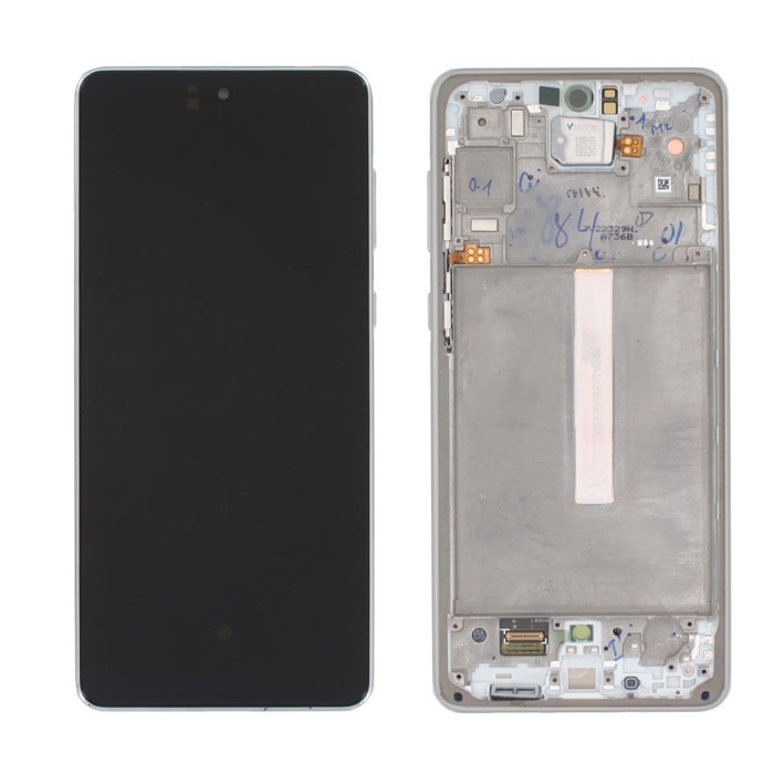 Γνήσια Οθόνη LCD με Μηχανισμό Αφής για Samsung Galaxy A73 5G 2022 SM-A736 GH82-28884B/28686B - Χρώμα: Λευκό