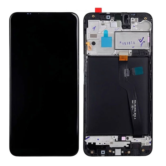 INCELL Οθόνη LCD με Μηχανισμό Αφής και πλαίσιο για Samsung Galaxy A10 A105 Χρώμα: Μαύρο