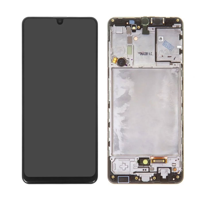 OLED Οθόνη LCD με Μηχανισμό Αφής και πλαίσιο για Samsung Galaxy A31 A315 Χρώμα: Μαύρο