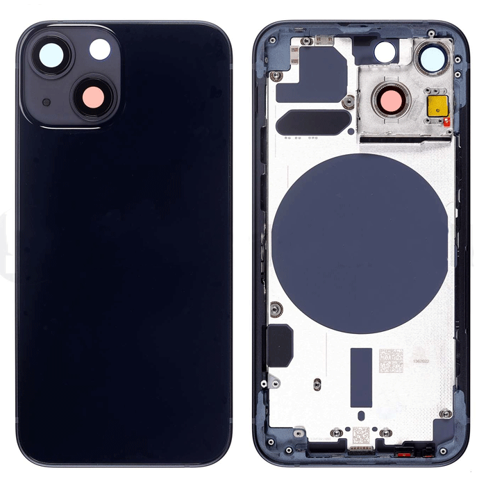 Πίσω Καπάκι με Πλαίσιο (housing) για Apple iPhone 13 Mini - Χρώμα: Μαύρο