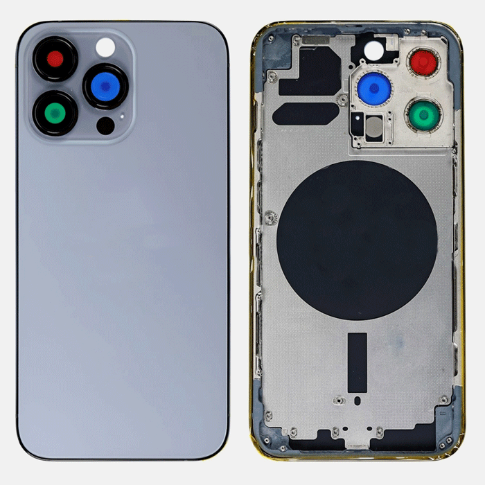 Πίσω Καπάκι με Πλαίσιο (HOUSING) για Apple iPhone 13 Pro - Χρώμα: Μπλε