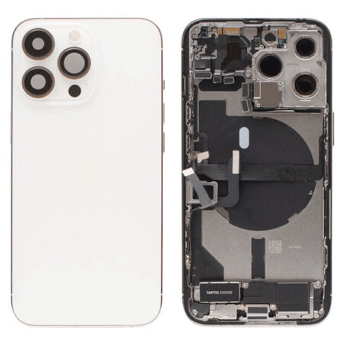 Πίσω Καπάκι με Πλαίσιο (HOUSING) για Apple iPhone 13 Pro - Χρώμα: Λευκό