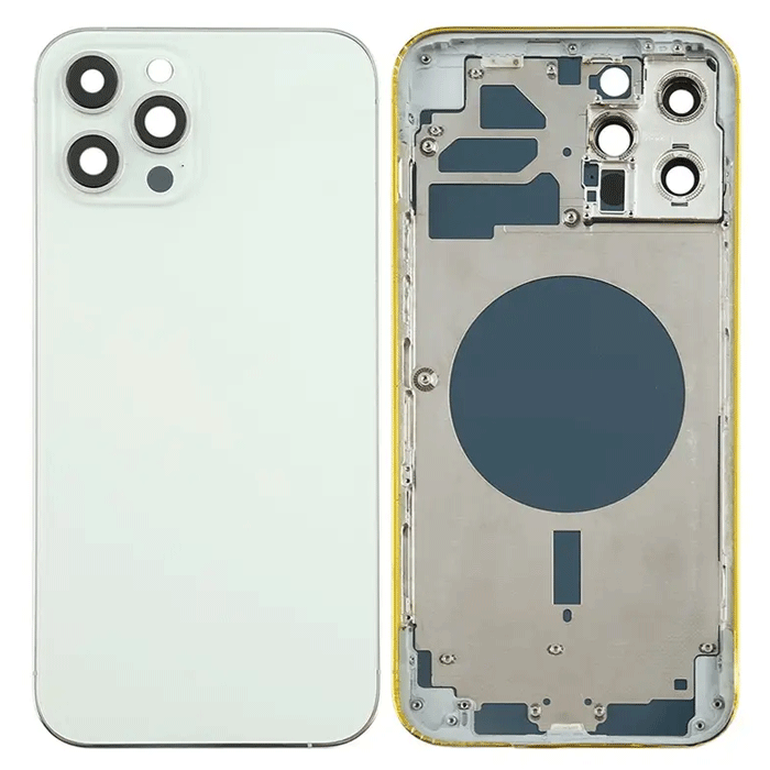 Πίσω Καπάκι με Πλαίσιο (HOUSING) για Apple iPhone 13 Pro Max - Χρώμα: Λευκό
