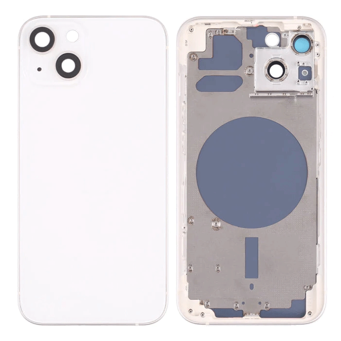 Πίσω Καπάκι με Πλαίσιο (HOUSING) για Apple iPhone 13 - Χρώμα: Λευκό