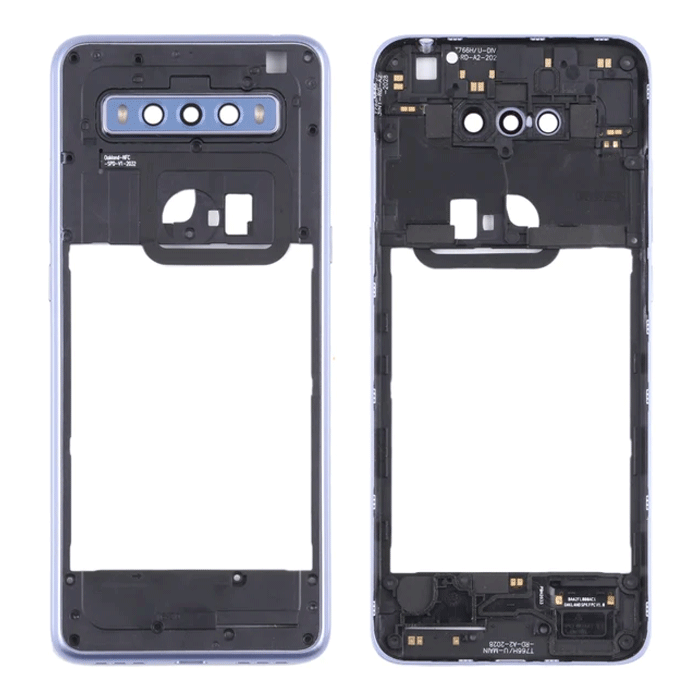Μεσαίο Πλαίσιο/Middle Frame για TCL 10 SE - Χρώμα: Ασημί