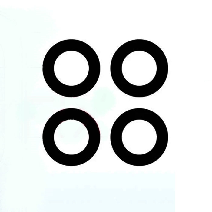Τζαμάκι κάμερας (Camera Lens) για Huawei HONOR X8 σετ 4 IN 1 - Χρώμα: Μαύρο
