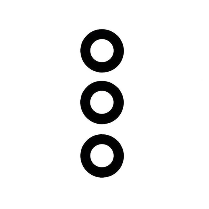 Τζαμάκι κάμερας (Camera Lens) για Motorola Moto G60 / G40 fusion - Χρώμα: Μαύρο