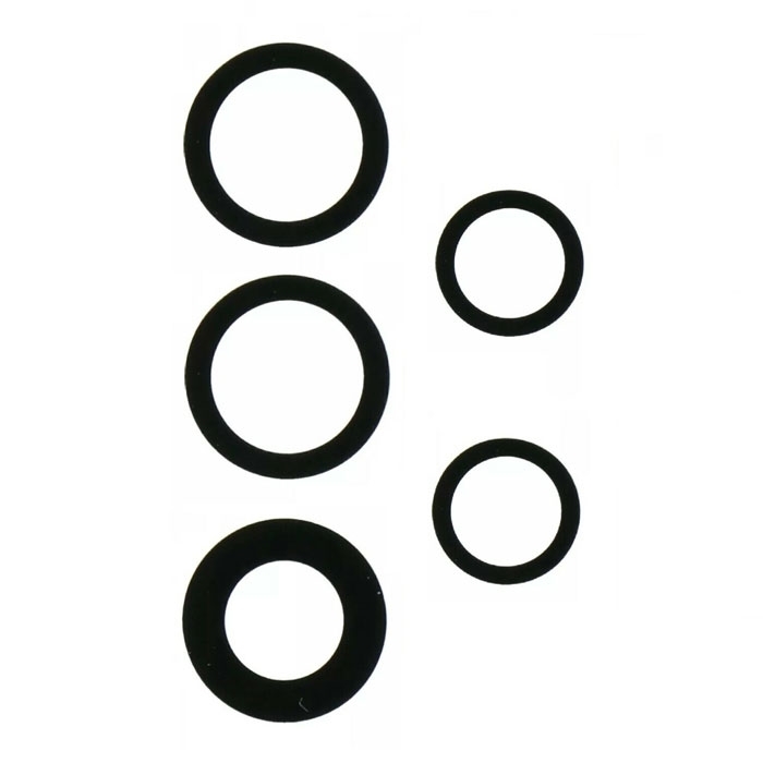 Τζαμάκι κάμερας (Camera Lens) για Samsung Galaxy A53 A536/A535 σετ 5 IN 1 - Χρώμα: Μαύρο