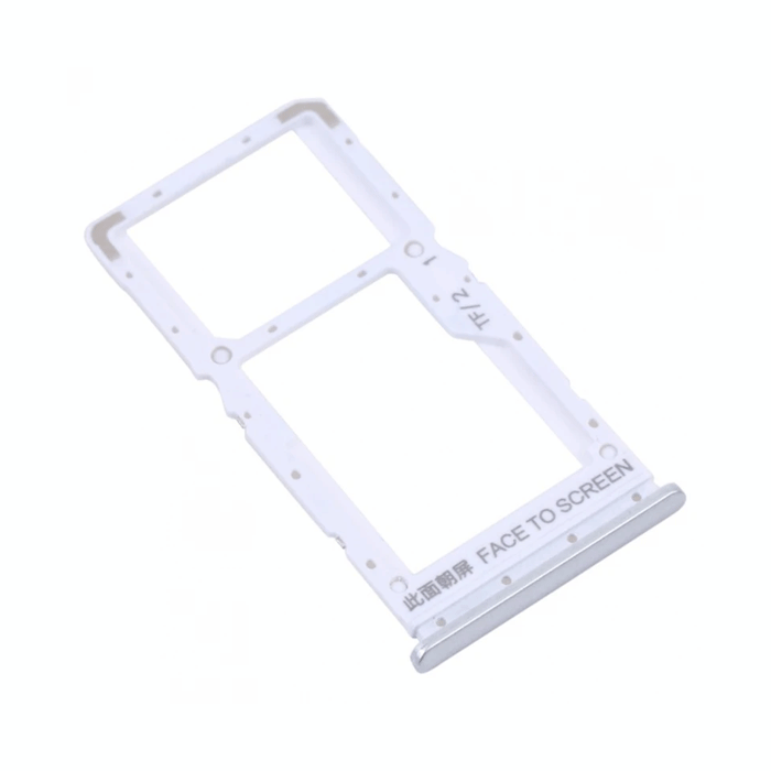Υποδοχή κάρτας SIM Tray για Xiaomi Redmi Note 10 5G - Χρώμα: Ασήμι