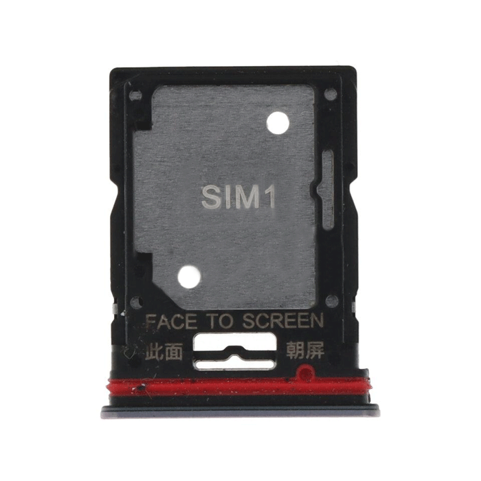 Υποδοχή κάρτας SIM Tray για Xiaomi REDMI NOTE 11 PRO PLUS - Χρώμα: Μαύρο