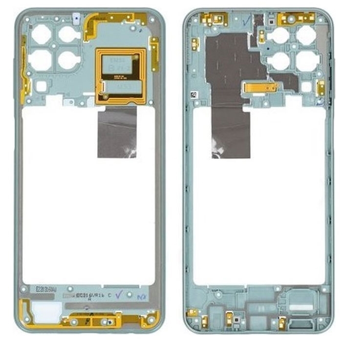Μεσαίο Πλαίσιο με Καλωδιοταινία Middle Frame with Flex για Samaung Galaxy M33 WITH FLEX - Χρώμα: Πράσινο