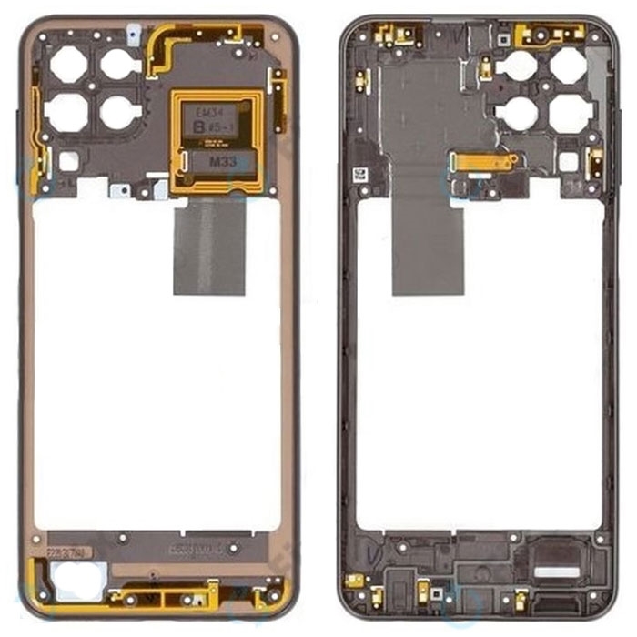 Μεσαίο Πλαίσιο με Καλωδιοταινία Middle Frame with Flex για Samaung Galaxy M33 WITH FLEX - Χρώμα: καφέ