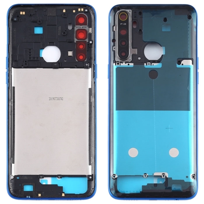 Μεσαίο Πλαίσιο/Middle Frame για Realme 5 - Χρώμα: Μπλε