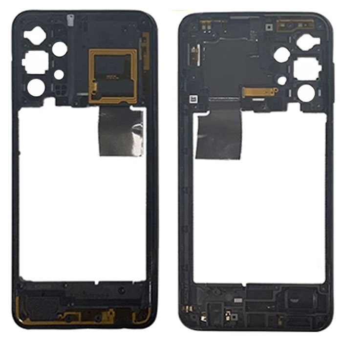 Μεσαίο Πλαίσιο με Καλωδιοταινία Middle Frame with Flex για Samaung Galaxy A23 WITH FLEX - Χρώμα: Μαύρο